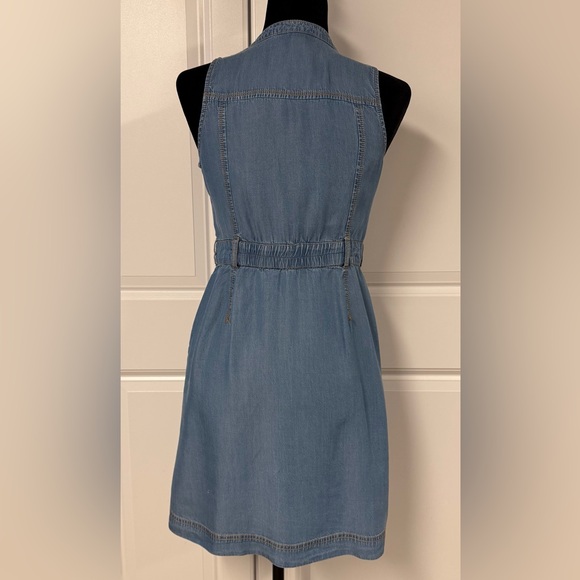 INC. Denim Zip Front Mini Dress - Picture 3 of 6